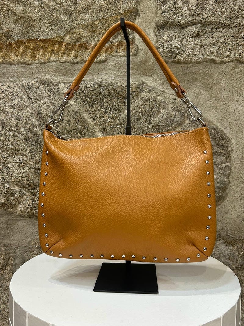 Bolso camel piel